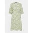 Gina Tricot DITA DRESS Sukienka letnia green/white GID21C05N
