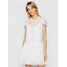 TwinSet Sukienka letnia 211TT2462 Biały Regular Fit
