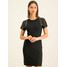 TwinSet Sukienka koktajlowa 192TT3075 Czarny Slim Fit