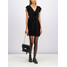 TwinSet Sukienka koktajlowa Georgette 192TT2071 Czarny Regular Fit