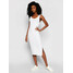 Calvin Klein Jeans Sukienka codzienna J20J216177 Biały Slim Fit