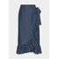 ONLY Tall ONLSOFIA WRAP MEDI SKIRT Spódnica ołówkowa dark blue denim OND21B01O