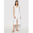 Seafolly Sukienka letnia Essential Linen 54361-DR Biały Relaxed Fit