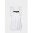 KARL LAGERFELD COLD SHOULDER SHIRT DRESS Sukienka letnia white K4821C03Q