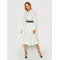 KARL LAGERFELD Sukienka koszulowa Poplin 206W1300 Biały Regular Fit