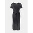 edc by Esprit CRISPY DRESS Sukienka z dżerseju navy ED121C0UW