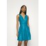 WAL G. PLEATED SKATER DRESS Sukienka letnia teal blue WG021C0MF