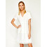 My Twin Sukienka codzienna 201MT2052 Biały Regular Fit