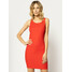 Patrizia Pepe Sukienka koktajlowa CA0609/AQ39-R670 Czerwony Slim Fit