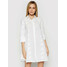 Iconique Sukienka koszulowa Romina IC21 002 Biały Regular Fit