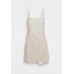 Abercrombie & Fitch BARE WRAP SHORT DRESS Sukienka letnia white/tan A0F21C08N