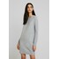 Vero Moda VMDOFFY O-NECK DRESS Sukienka dzianinowa light grey melange VE121C1UJ