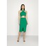 WAL G. ALI HALTER NECK CUT OUT MIDI DRESS Sukienka z dżerseju leaf green WG021C0M4