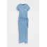 Polo Ralph Lauren Długa sukienka chambray blue PO221C088