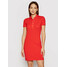 Lacoste Sukienka codzienna LACOSTE-EF5473 Czerwony Slim Fitq