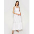 TwinSet Sukienka letnia 211TT2480 Biały Regular Fit