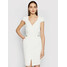 Marciano Guess Sukienka koktajlowa 1GG742 9529Z Biały Slim Fit