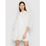 Pinko Sukienka letnia Sosia 1N132P 8508 Biały Regular Fit