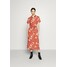 Vero Moda VMMELLIE LONG SHIRT DRESS Sukienka koszulowa marsala/mellie VE121C2O3