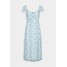 Hollister Co. MIDI DRESS Sukienka letnia light blue H0421C03P