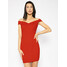 Guess Sukienka koktajlowa Blanca W0GK85 K9OX0 Czerwony Slim Fit