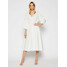 Trussardi Sukienka letnia Popeline 56D00517 Biały Regular Fit