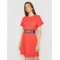 KARL LAGERFELD Sukienka codzienna Logo Tape 211W1361 Czerwony Regular Fit