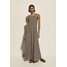 Massimo Dutti Długa sukienka brown M3I21C0EC
