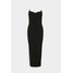 Vero Moda Tall VMNANA SINGLET CALF DRESS VIP Sukienka dzianinowa black/white VEB21C07V