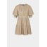 Missguided Petite PLEAR FRONT PUFF SLEEVE SMOCK DRESS Sukienka koszulowa beige M0V21C0JA