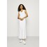 Calvin Klein LOGO SCOOP MAXI DRESS Długa sukienka bright white 6CA21C03R