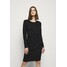 Emporio Armani Sukienka z dżerseju black EA821C02B