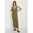Massimo Dutti Długa sukienka brown M3I21C0E0