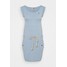 Ragwear Sukienka z dżerseju dusty blue R5921C08H