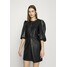 Closet CLOSET PUFF SLEEVE MINI DRESS Sukienka letnia black CL921C0OS