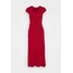 Anna Field Short sleeves wrap belted maxi dress Długa sukienka red AN621C1N6