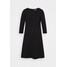 TOM TAILOR DRESS WITH ZIGZAG Sukienka z dżerseju deep black TO221C0J0