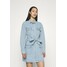 Missguided UTILITY POCKET BELTED DENIM DRESS Sukienka jeansowa light blue M0Q21C1VS