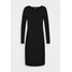 Esprit Collection DRESS Sukienka dzianinowa black ES421C1BH