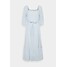 ONLY ONLLOTUS MID CALF DRESS Sukienka letnia blue fog/cloud dancer ON321C2C9