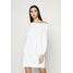 Even&Odd SWEAT Off shoulder mini dress Sukienka letnia white EV421C13J