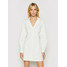 NA-KD Sukienka koszulowa 1018-006777-0001-580 Biały Slim Fit