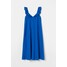H&M Sukienka z falbanami 0877014008 Jaskrawoniebieski