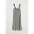H&M Sukienka z falbanami 0877014005 Czarny/Białe kwiaty