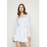 NA-KD PAMELA REIF X ZALANDO OVERLAPPED FRILL MINI DRESS Sukienka letnia white NAA21C0LH