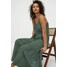H&M Długa sukienka plażowa 0924386001 Zieleń khaki