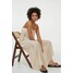 H&M Długa sukienka plażowa 0924386001 Jasnobeżowy