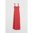 H&M Długa sukienka z dżerseju 0854883001 Malinowoczerwony
