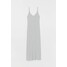 H&M Sukienka w prążki 0758862001 Szary melanż