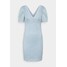 ONLY ONLNEW ALBA PUFF V-NECK DRESS Sukienka koktajlowa cashmere blue ON321C2BJ